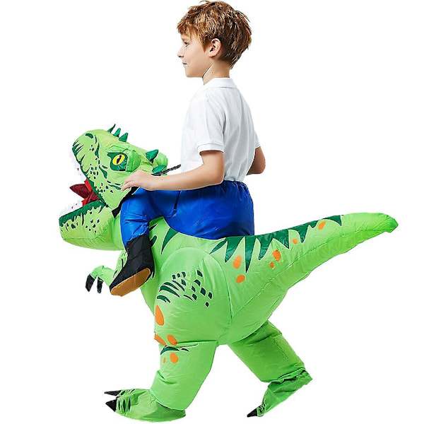 Barn T-rex Dinosaur Oppblåsbar Drakt Barn Anime Purim Halloween Julfest Cosplay Kostymer Kjole Kostyme For Gutter Jenter Kids Størrelse kids size1 Fit Height 80-119cm