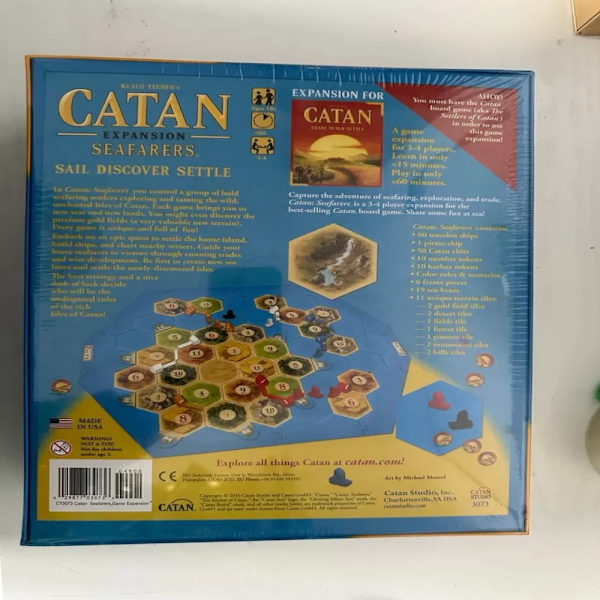 Catan Sjøfarere Utvidelse Brettspill Komplett Uåpnet-FS-
