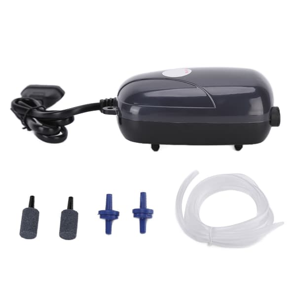 Luftpumpe Liten Profesjonell Stille Oksygenering Akvarium Luftpumpe EU-plugg 220V for Fiskeoppdrett Dobbelthull