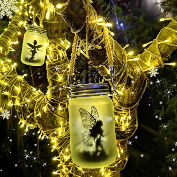 Solarlampa, Mostof IP44 Vattentät Utomhus Mason Jar Solar