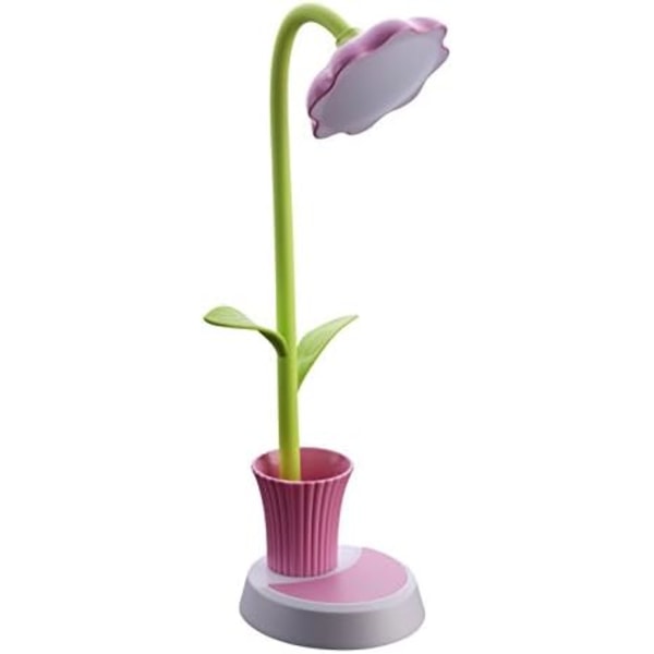 USB Oppladbar Fleksibel Leselampe (Rosa) Dimbar LED Barn