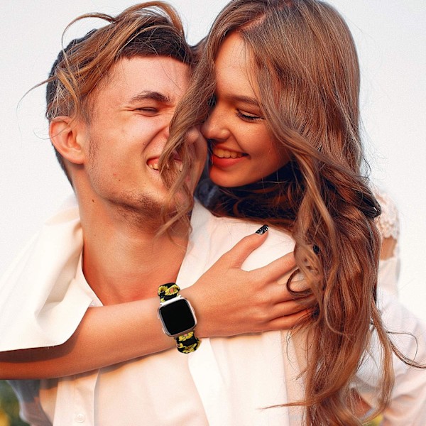 Scrunchie-armband kompatibla med Fitbit Versa/Versa 2/Versa Lite