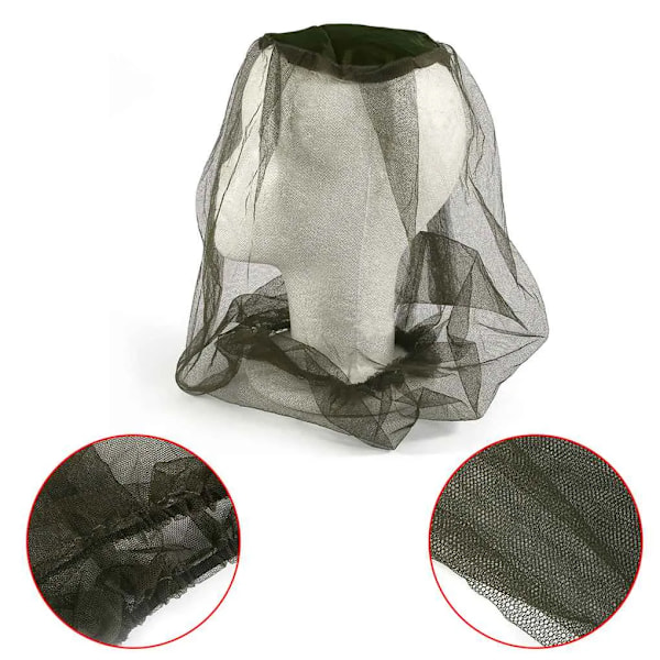 1 kpl/2 kpl/5 kpl Ulkoilma Kalastushattu Midge Mosquito Insect Hat Kalastushattu Bug Mesh Pääverkko Kasvojen Suojaus Matkailu Leirintähattu Hatut 5PCS