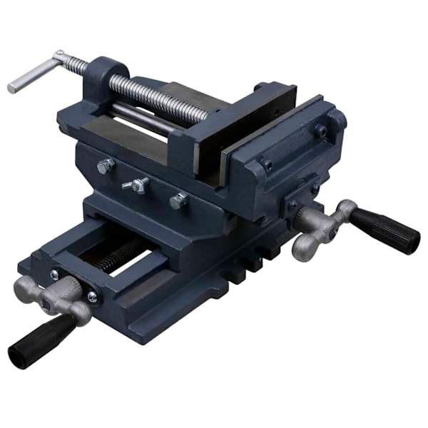 vidaXL Ruuvipenkki ristisyöttöpöydällä 127 mm 10180