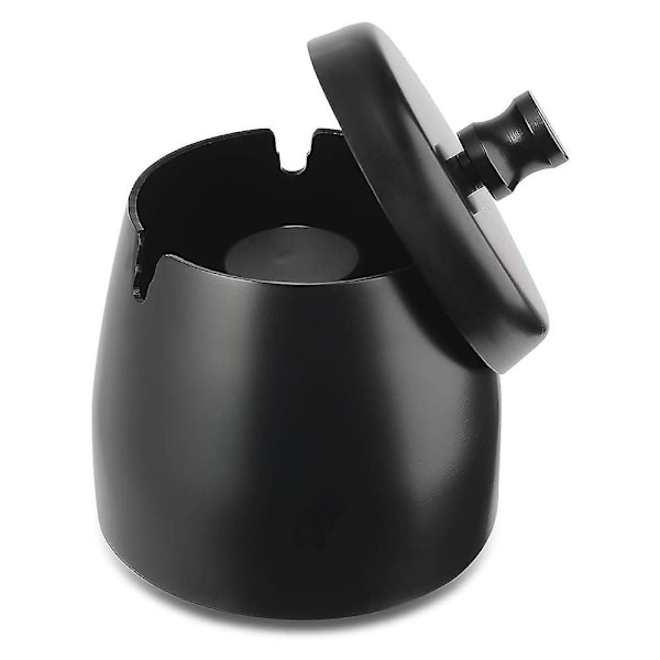 Vindsäker askkopp för cigaretter utomhus, askkoppar för uteplats, bordsskiva, Svart-XF10- Black Large