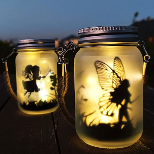 Solarlampa, Mostof IP44 Vattentät Utomhus Mason Jar Solar