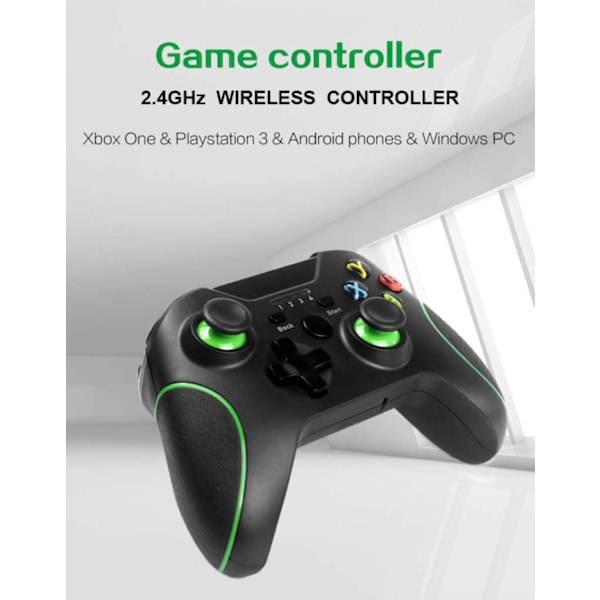 Langaton ohjain vastaanottimella Xbox One:lle, 2,4 GHz langaton