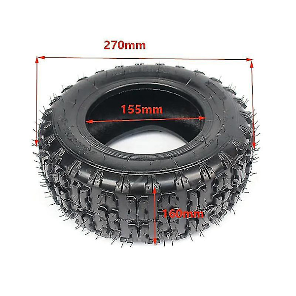 6 tum däck bak 13x5.00-6 innerslang yttre däck för 47cc 49cc små ATV Go Kart Mini Quad Bike Snöskoter dela 452