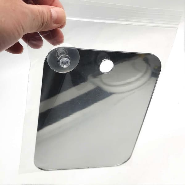 Travel Mirror - Suction Cup Included - Portable Shaving Mirror, Unbreakable Fogless Mirror