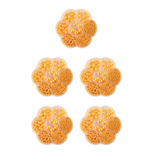 1/2/3/5 1150 st DIY-pärlor för att göra vackra smycken - Gult yellow 5PCS