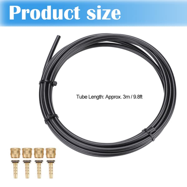 Brass Olives and Inserts Included Bicycle Hydraulic Brake Hose Kit Durable Temperature Resistant Hose For Mountain Bikes Road Bikes-FS-