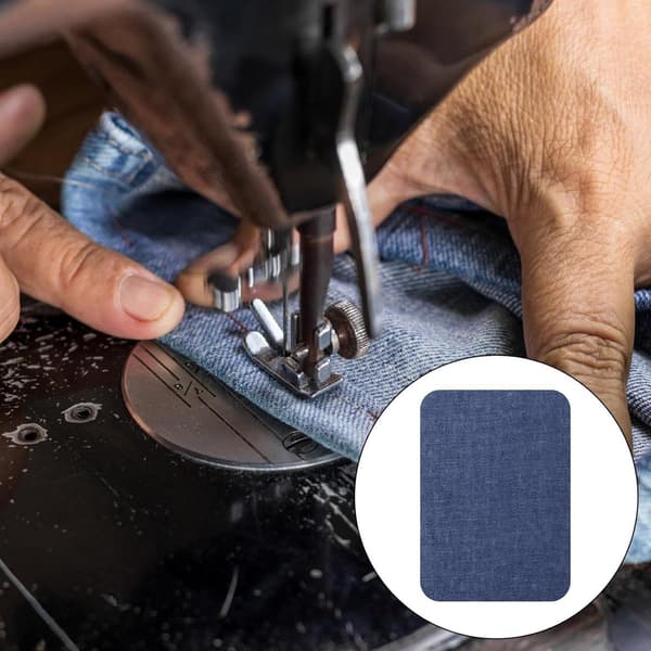 Strykelapper til jeans, 20 stk. reparasjonssett i denim, selvklebende stoff til klær