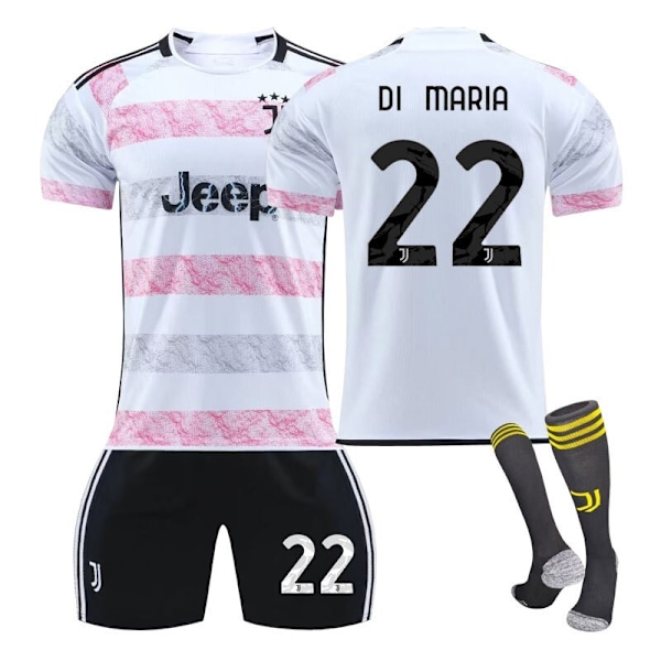 23-24 Voksen Barn Gutter Fotballsett Fotballtreningsdrakt Sportsklær 3-delt sett 2324 juventus borte#22 2324 juventus away#22 2xl