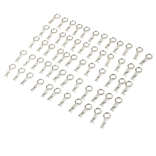 100 stk kropps klemmer i rustfritt stål Stiftskal for 1/10 1/16 RC HS