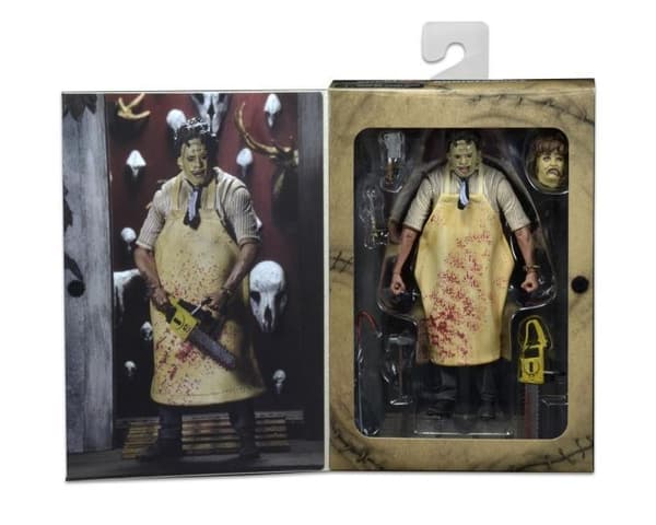 NECA Motorsågsmassakern Leatherface 40-årsjubileumsutgåva Dockmodell-FS-