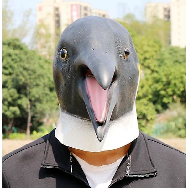 Pingvinmask Halloween Latex Djurhuvudöverdrag Cosplay[HkkK]