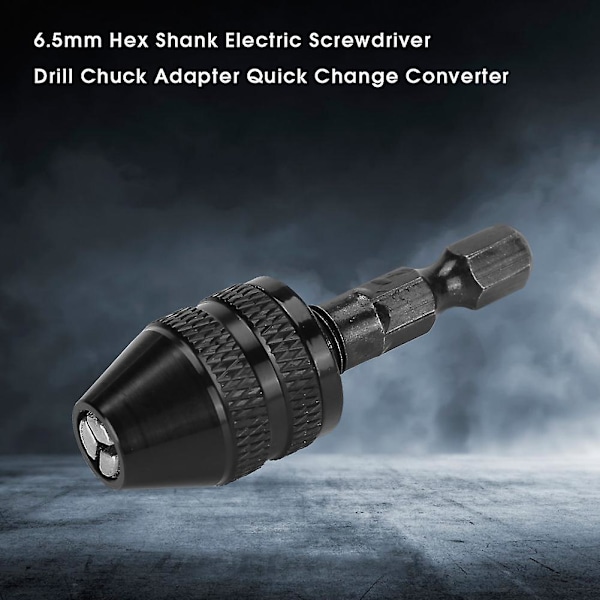 Elektrisk Skruvdragare Borrchuck Adapter 6.5mm Hex Skaft Snabbväxlingskonverterare (H01335)
