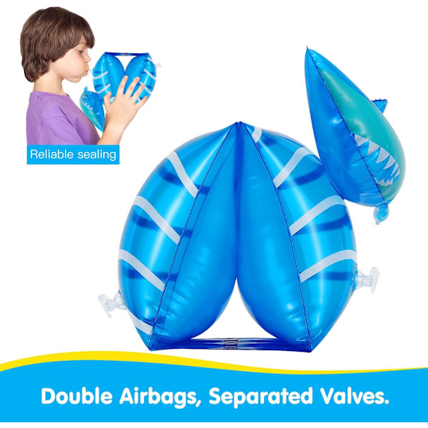 Uppblåsbara armpuffar för barn, armbojfodral för pool, hydrofoil simning
