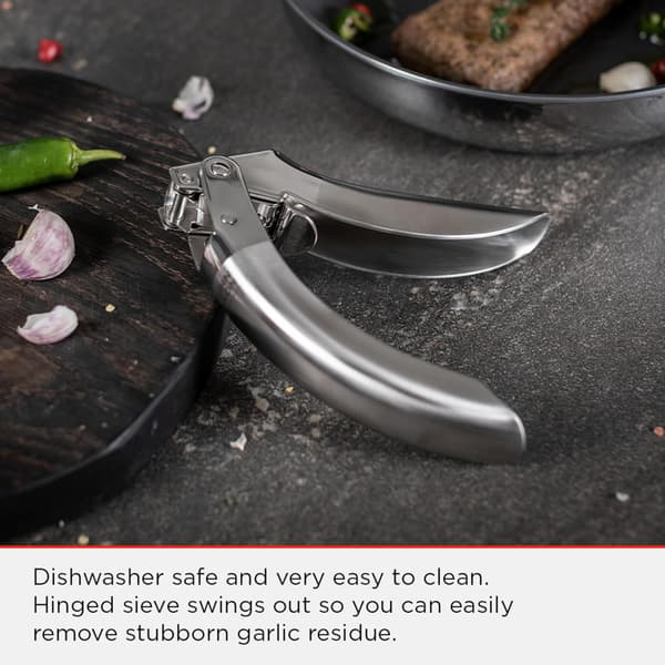 Garlic Press, Stainless Steel Garlic Press. Dishwasher Safe Garlic Press. Durable Garlic Chopper.