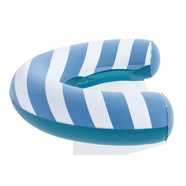 Uppblåsbar flytstol Comfort Plush Bestway 43852 Blå, Vit PVC, Polyester