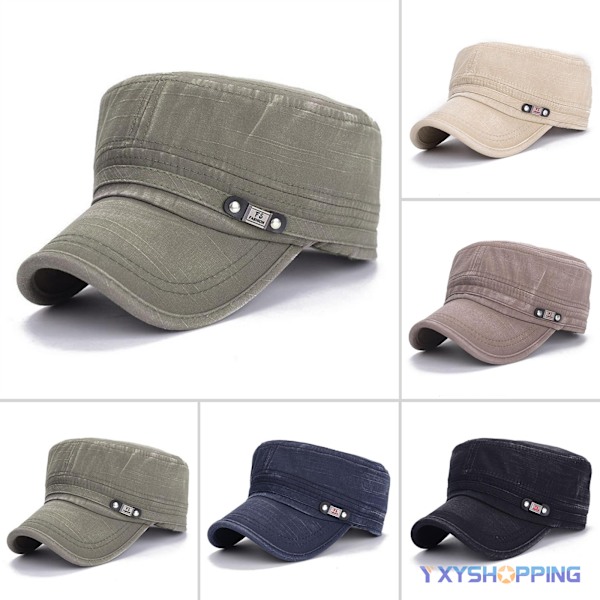 Herre Militær Caps Arméhatt Cadet Castro Patrulje Baseball Caps-FS2- Beige
