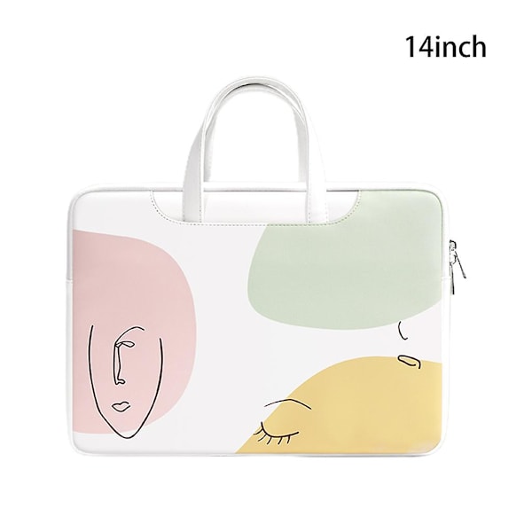 Laptop Sleeve i PU-læder til bærbare computere, håndtaske til kvinder, 12 tommer, 13,3 tommer, 14 tommer og 15,6 tommer