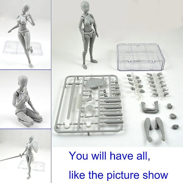 2.0 Actionfigur Modell for Shf Body Kun Doll Pvc Body-chan Dx Set [dB} Male