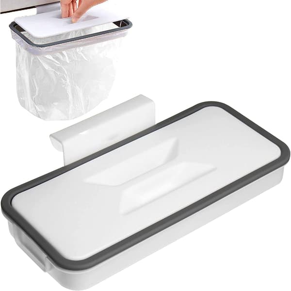 Plastic Bag for Hanging Trash Bag - Wall-Mounted Trash Can for Kitchen