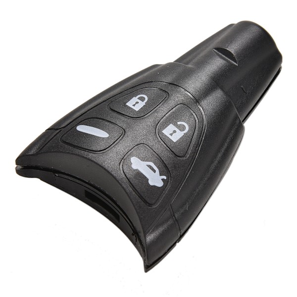 4-Knapps Fjärrkontroll Skal Fodral Fob Oslipat Blad för SAAB 93 95