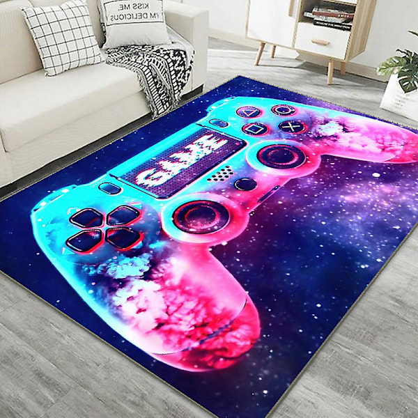 Spillemåtte til drenge med spilcontroller, skridsikker 3D-spillemåtte kompatibel med legerum -ES F-X43- F 40*60cm