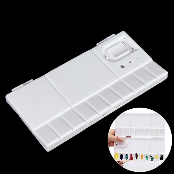 25-Ruds Foldbar Akvarel Palette Akvarel Farve Skuffe Æske Svin one size