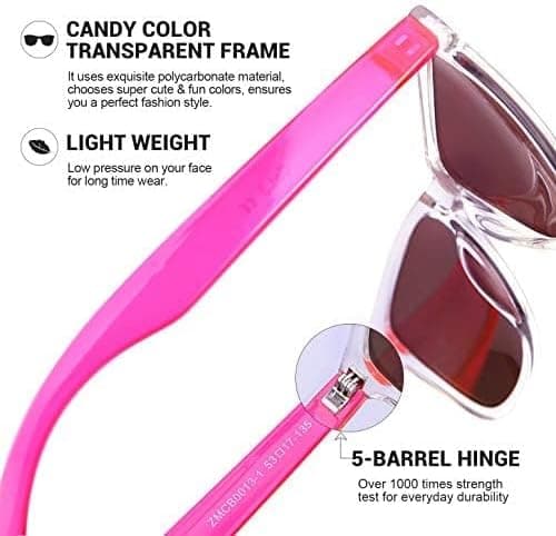 Women's Sunglasses UV400 Mirror Lenses, Suitable for Outdoors, Vacation, Driving Pink Mirrored Lens