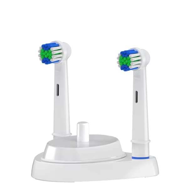 Oplader kompatibel med Oral-B elektrisk tandbørste - Med holder til børstehoveder