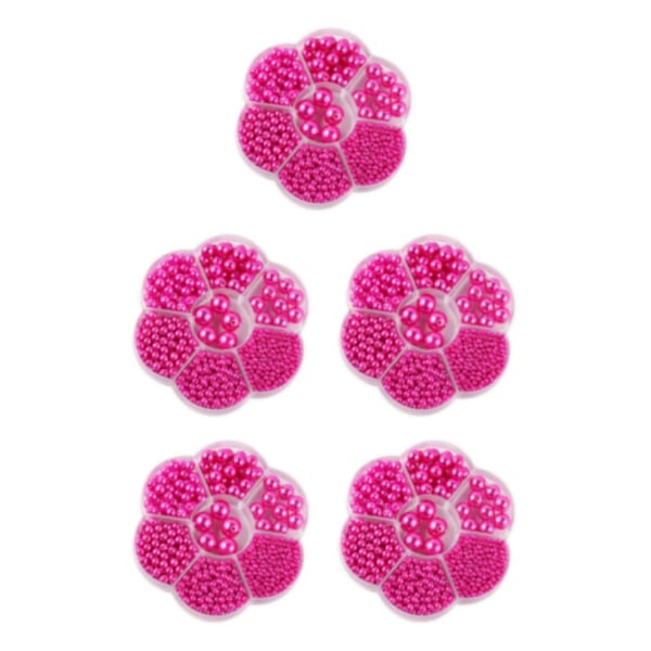 1/2/3/5 1150 stykker DIY-perlepærler for å lage vakkert smykke rose rød rose red 5PCS