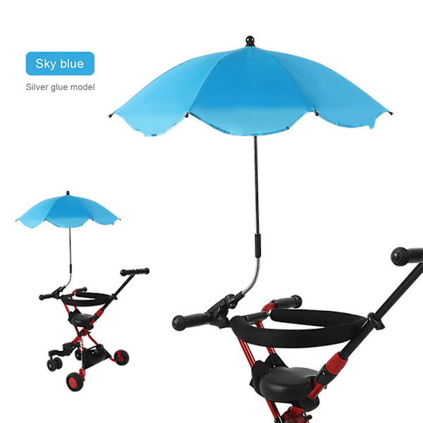 Universell Stolskjerm Med Justerbar Klemme, UPF 50+ Klemme På Parasoll AuBY Blue
