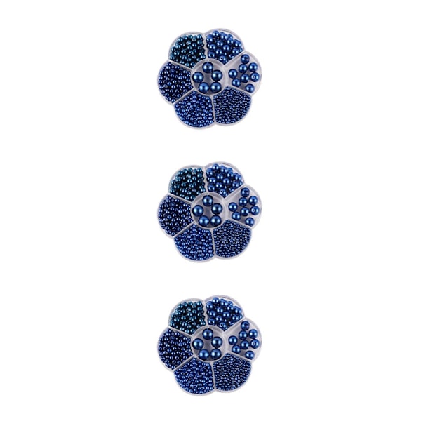 1/2/3/5 1150 st DIY-pärlor för att göra vackra smycken blå blue 3PCS