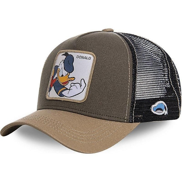 Mikki Snapback Puuvilla Baseball-lippis & Dad Mesh / Rekkamieslippis-FS2- DONALD KHAKI