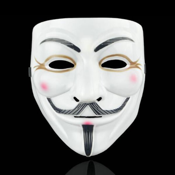 V for Vendetta Halloween-masker til festudklædning Silver