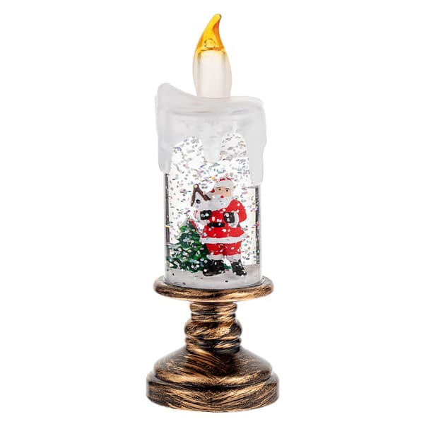 Jul Snøkulelykt LED Snøende Lysdekorasjon, Glitrende Vannlampe Julebordpynt Style 1