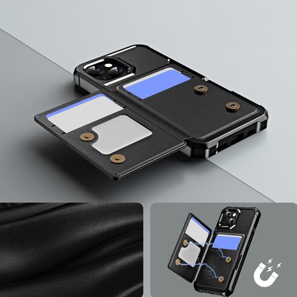 iPhone 13 Slankt Cover Kortlomme & 360° Beskyttelse