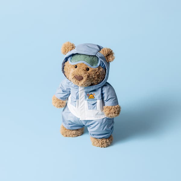 Jellycat 25cm Bartholomew Bear \"Snowsuit\" pehmolelu-FS-
