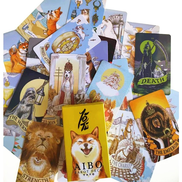 Söpö koira Abel Tarot-kortti Ennustuskortit-X42-