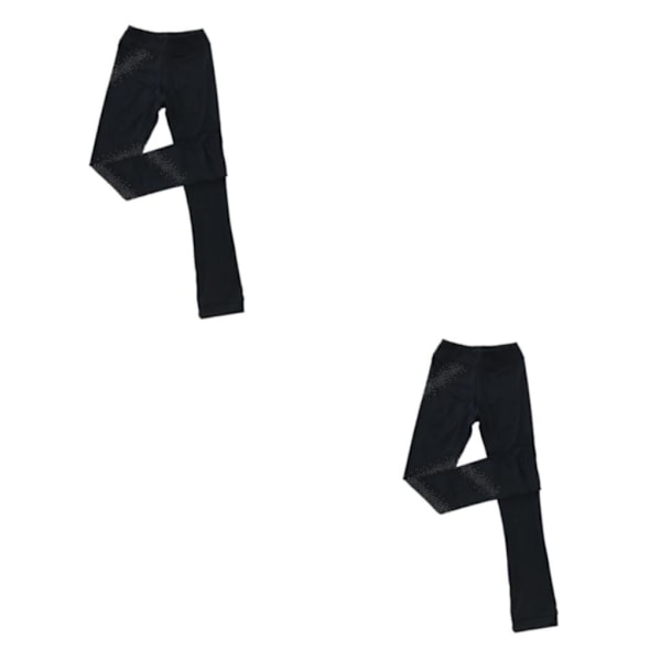 1/2/3/5 Luistelutrikoot Kristallinhohtavat Housut Taitoluistelu Tähti 175cm Star 175cm 2PCS