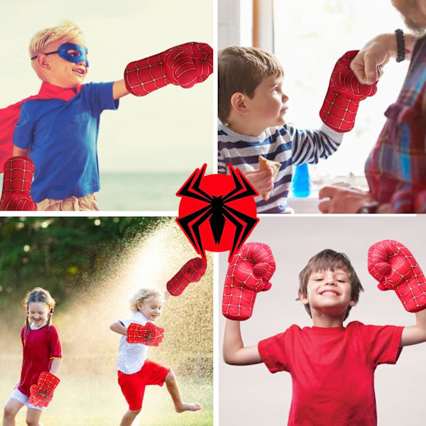 Par Giant Spider-Man Boksehansker - Superhelt - Barnestørrelse-FS-