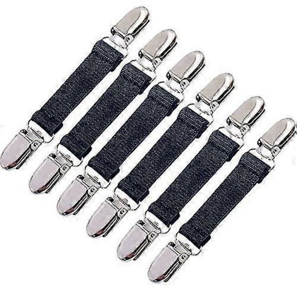 6 stk Vinterskyddsklemmer Elastiske Rustfrie Hanskeklemmer-FS1-