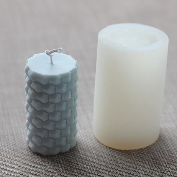 kynttilämuotit kynttilät vahakynttilät DIY silikonimuotit lz22018 sylindrisk honeycomb LZ22018 cylindrical Honeycomb