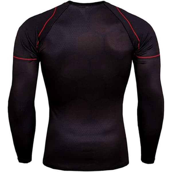 3D Superhelt Tætsiddende Hurtigtørrende Elastisk Sport Cosplay T-shirt Langærmet Kaptajn 1 Medium Iran 2 XL Iran 2 Iran 2