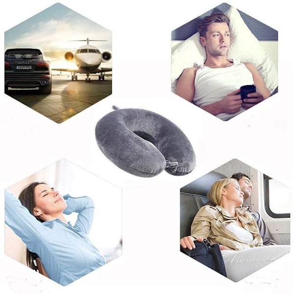 Resekudde - Memory Foam Nackkudde Stödkudde 30*30cm - Perfet-X42-