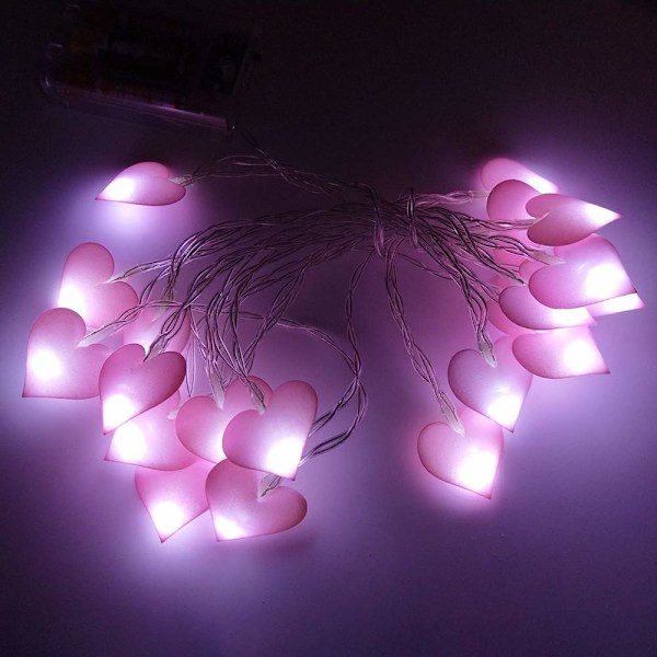 3 Meter 20LED Hjärtformade LED-slingor för Sovrum