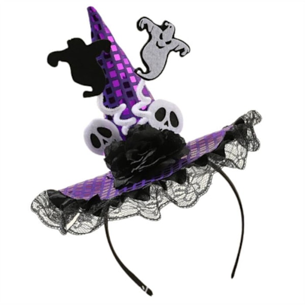 Halloween-huvudbonader Häxhatt Hårsnoddar Ghosts